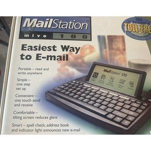 MailStation Mivo 100 Personal Email 80s Email Portable Dial Up New Nib Vintage